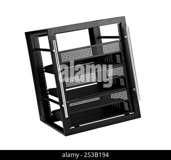 Server box isolated on a white background. Server box Stock Photo