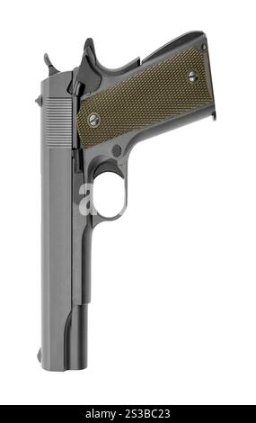 US Army handgun pistol isolated on a white background Stock Photo - Alamy