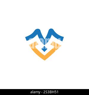 initials MV letters logo design, mv logo, mv icon, mv letter, mv initial, mv vector, vm logo, vm icon, vm symbol, vm initial, vm letter, vm vector. Stock Vector
