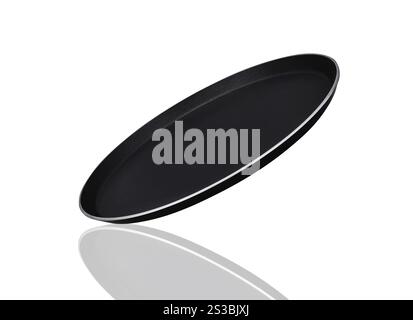 Black styrofoam food tray Stock Photo