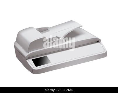 printer head isolated on white background. printer head Stock Photo