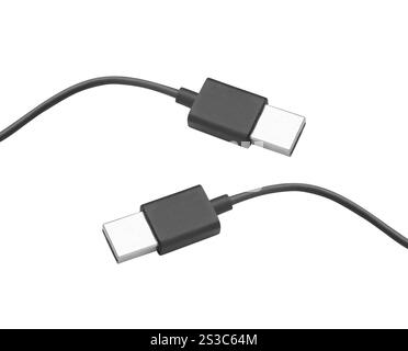 Usb connectors isolated on white background Stock Photo