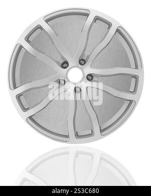 Car alloy wheel isolated on white background Stock Photo - Alamy