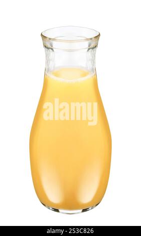 peach juice in a glass Stock Photo