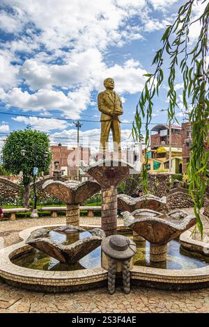 Monument in Huanka Identity Park, Huancayo - Junin, Peru Stock Photo