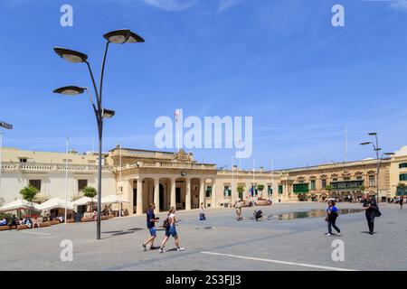 St George's Square, Valletta, Malta Stock Photo