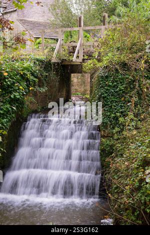 Corfe Waterfall, The Old Mill, Dorset UK Stock Photo
