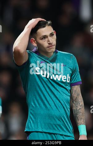 Antwerp, Belgium. 09th Jan, 2025. Anderlecht's Luis Vazquez pictured during a soccer game between Beerschot VA and RSC Anderlecht, Thursday 09 January 2025 in Antwerp, in the 1/4 finals of the 'Croky Cup' Belgian soccer cup. BELGA PHOTO BRUNO FAHY Credit: Belga News Agency/Alamy Live News Stock Photo