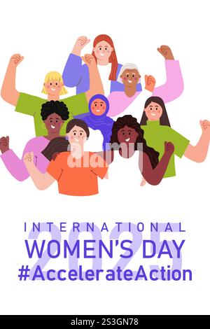 Accelerate action iwd 2025 banner vector illustration Stock Vector ...