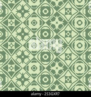 Abstract geometric seamless pattern with diamond shapes vector illustration Stock Vector