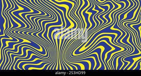 Vector Seamless Pattern with Melted Salted Caramel. Swirl Wavy Background with Liquid Caramel and Milk Stock Vector