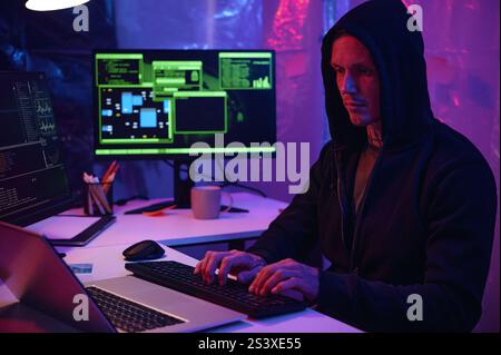 Programmer Developing Computer System In Office Stock Photo