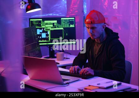 Programmer Developing New Interface On Computer Stock Photo
