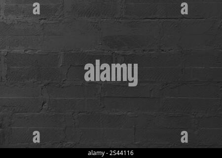 balack brick or cement block uniform background Stock Photo