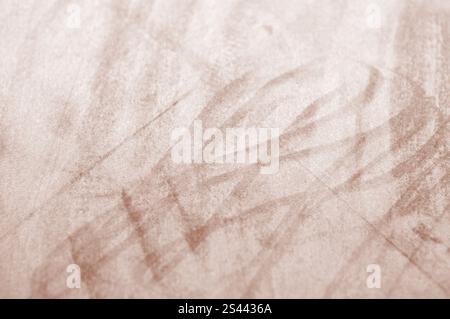 Mocha-Mousse fabric texture with light scuff marks, highlighting the Pantone Color of the Year 2025. Stock Photo