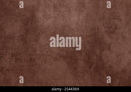 Brown fabric surface with subtle distress marks, inspired by Pantone Mocha Mousse 2025. Stock Photo
