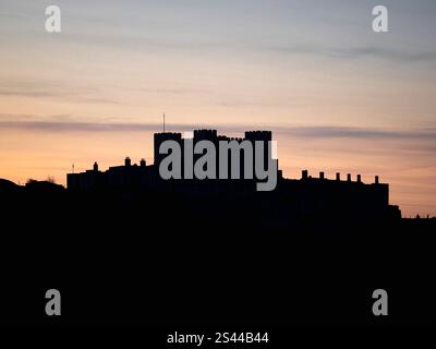 Sunset at Dover Castle, Dover, England, UK, GB. Stock Photo