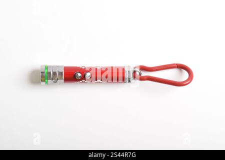 Laser pointer flashlight isolated on white background. Laser pointer for presentation Stock Photo