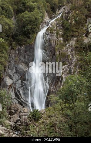 Aber Falls in the Snowdonia National Park, North Wales Stock Photo