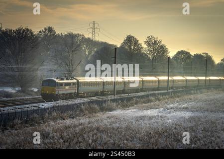 Royal Sovereign 87002 electric locomotive hauling the Capitals Scot ...