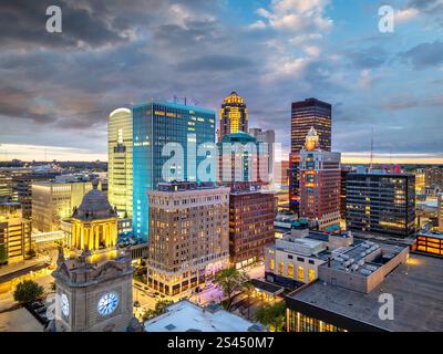 Des Moines, Iowa, USA downtown city skyline Stock Photo