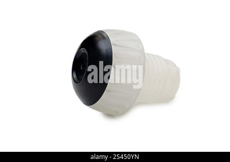 Plastic champagne cork. On isolated transparent background. Stock Photo