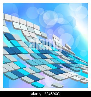 Abstract technology background for use in web design. Vector illustration. Stock Vector