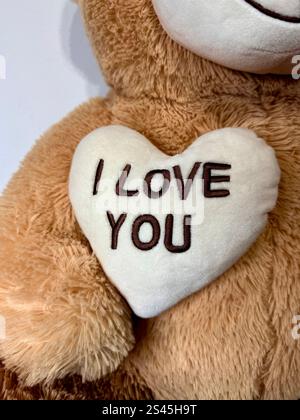 I Love You background. "I Love You". heart and Stock Photo