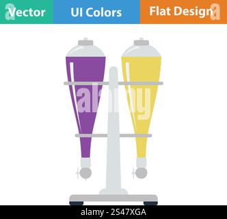 Soda siphon equipment icon. Vector illustration. Stock Vector