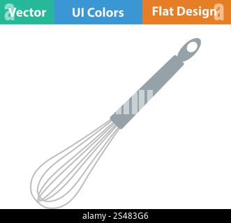 Kitchen corolla icon. Flat design. Vector illustration. Stock Vector