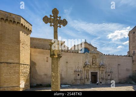 Royal Abbey of Santa Maria de Poblet in Catalonia, Spain. Stock Photo