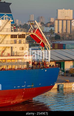 Genco Wasp cargo ship, Port of Mazatlan, Sinaloa, Mexico Stock Photo