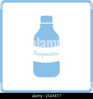 Turpentine icon. Blue frame design. Vector illustration Stock Vector ...