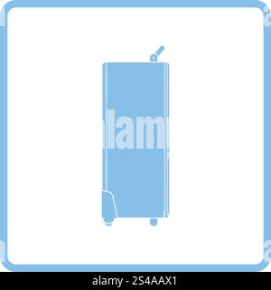 Icon of studio photo light bag. Blue frame design. Vector illustration. Stock Vector