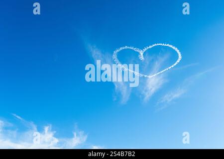 A heart in the blue sky Stock Photo