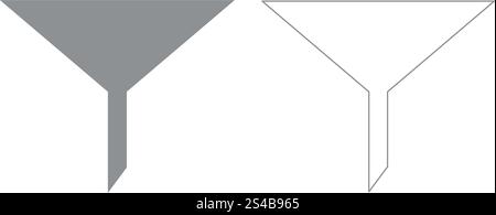 Filter grey set icon .. Filtergrey set icon . Stock Vector