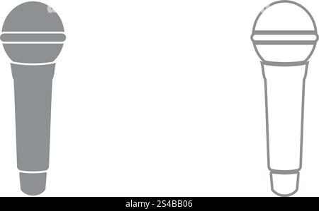 Microphone icon . Stock Vector