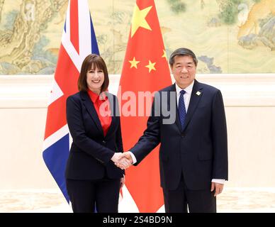 Rachel Reeves Beijing Beijing, China. 11th Jan, 2025. Chinese Vice President Han Zheng meets ...