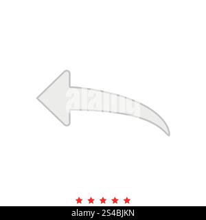 Arrow return or reply icon .. Arrow return or reply  icon . Stock Vector