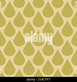 Vector drops seamless pattern in fall colors. Vector drops seamless pattern in fall colors. Season rain illustration Stock Vector