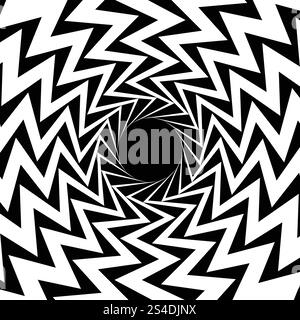 Bauhaus Abstract Wavy Backgrounds. Cool Squire Geometric  Card Design. Optical Illusion Shape Texture. Stock Vector
