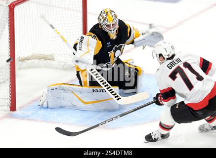 Ottawa Senators center Ridly Greig (71) plays against the Vegas Golden ...