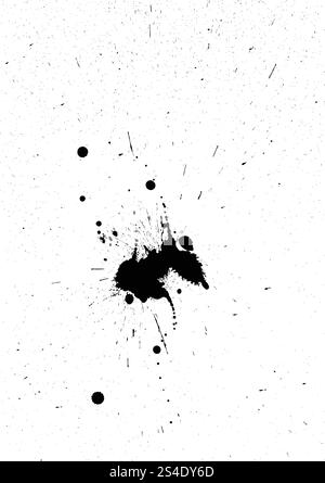Abstract grunge blobs background. Black on white. Vector illustration. Stock Vector