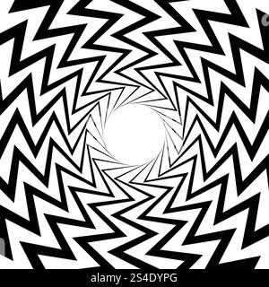 Bauhaus Abstract Wavy Backgrounds. Cool Squire Geometric  Card Design. Optical Illusion Shape Texture. Stock Vector