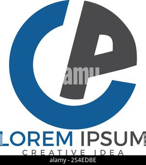 CP Modern Letter Logo Design. Stock Vector