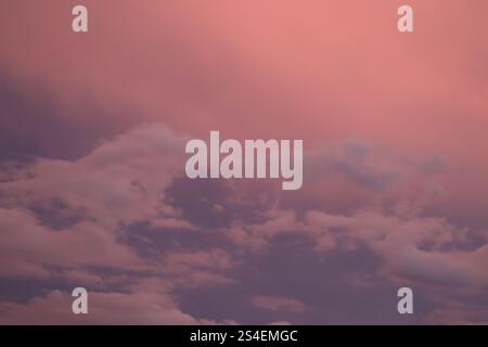 colorful clouds during a sunset Stock Photo