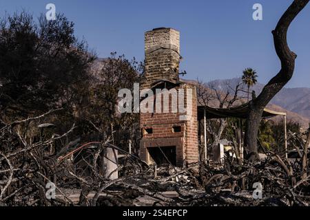 Altadena, USA. 11th Jan, 2025. Fire aftermath in the community of ...
