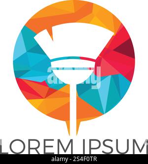 Cleaning service logo design. Concept of squeegee, purification, wet cleaning, mop, cleanup badge, sweeping. Stock Vector