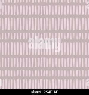 Seamless vector geometric pattern hand drawn dashes forming horizontal lines background textile. Vector illustration Stock Vector
