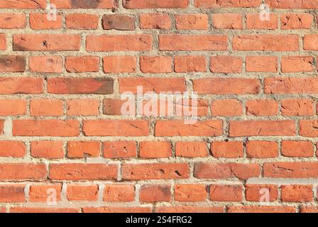 Red brick wall background. Wall texture. Stock Photo